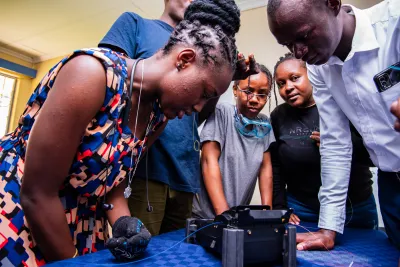 Photo: Risper Arose image linking to Community networks newsletter: Building technological alternatives for community-centred connectivity initiatives