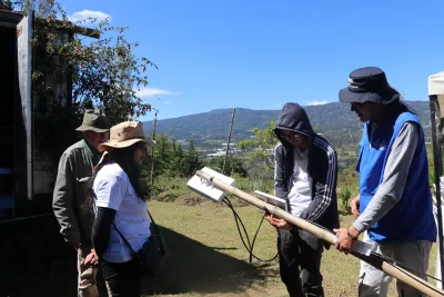 A new community network, the "Red Ovejas Verdes", in Colombia. Photo: Colnodo image linking to Community networks newsletter: Lessons from grassroots communities in times of internet setbacks