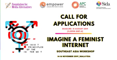 image linking to Imagine a Feminist Internet: Southeast Asia workshop will explore intersections of gender, sexuality and technology