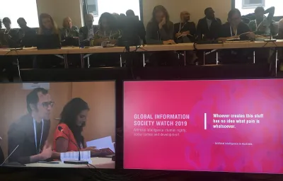 image linking to Exploring the human rights dimensions of artificial intelligence and online content moderation at the IGF