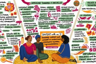 Ilustration: Sonaksha Iyengar image linking to Community Networks and Local Access Monthly Newsletter - Number 30