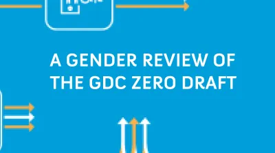 image linking to A gender review of the Global Digital Compact zero draft