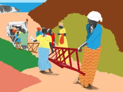 Illustration: Gustavo Nascimento image linking to APC submission on “The developmental aspects to strengthen the internet”